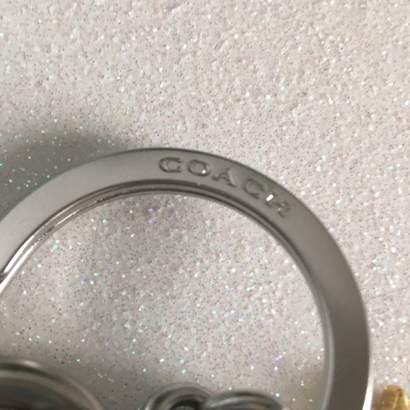 Coach Snowflake Cluster Bag Charm Key Chain NWT - Picture 7 of 14